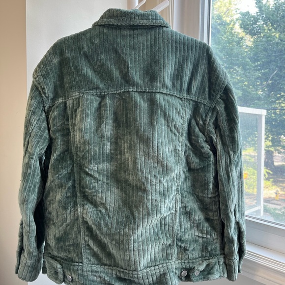 Urban outfitters corduroy trucker jacket - forest green - Picture 3 of 4